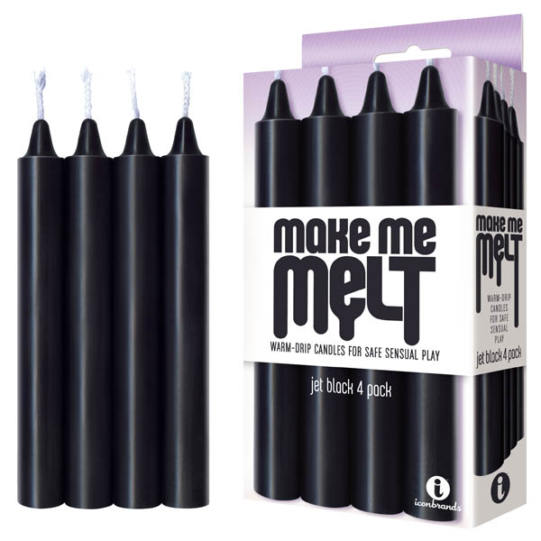 Make Me Melt Drip Candles - Black
