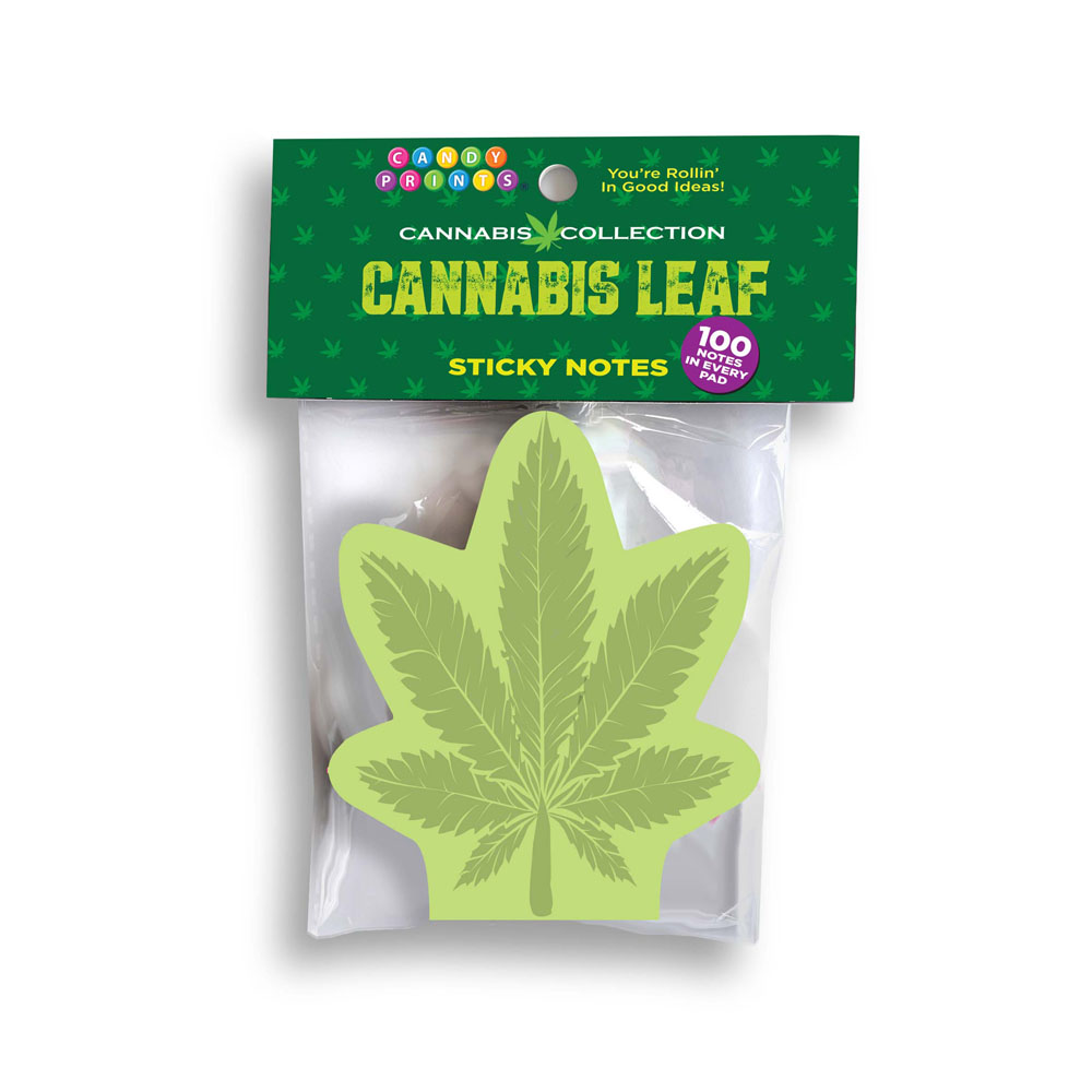 Cannabis Leaf Sticky Notes