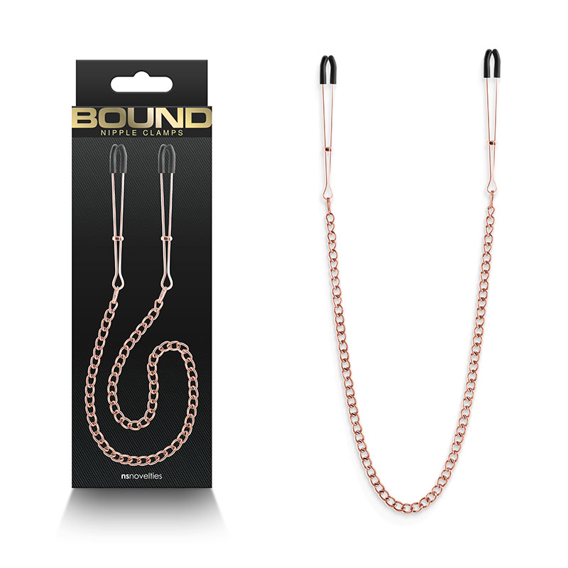 Bound Nipple Clamps - DC3 - Rose Gold