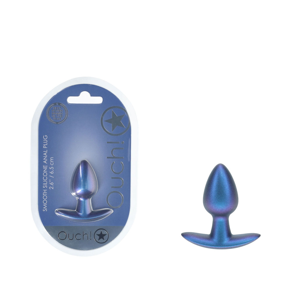 OUCH! Anal Plug - Small - Metallic Blue