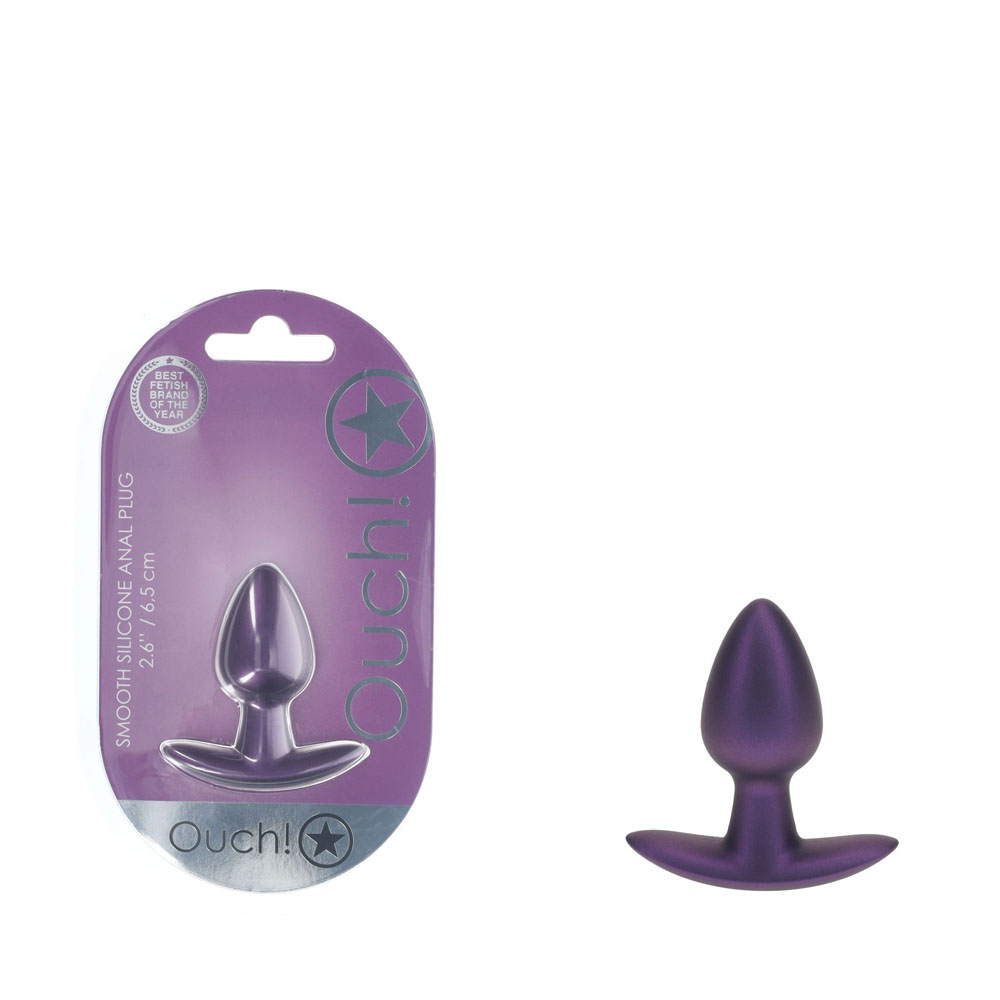OUCH! Anal Plug - Small - Metallic Purple