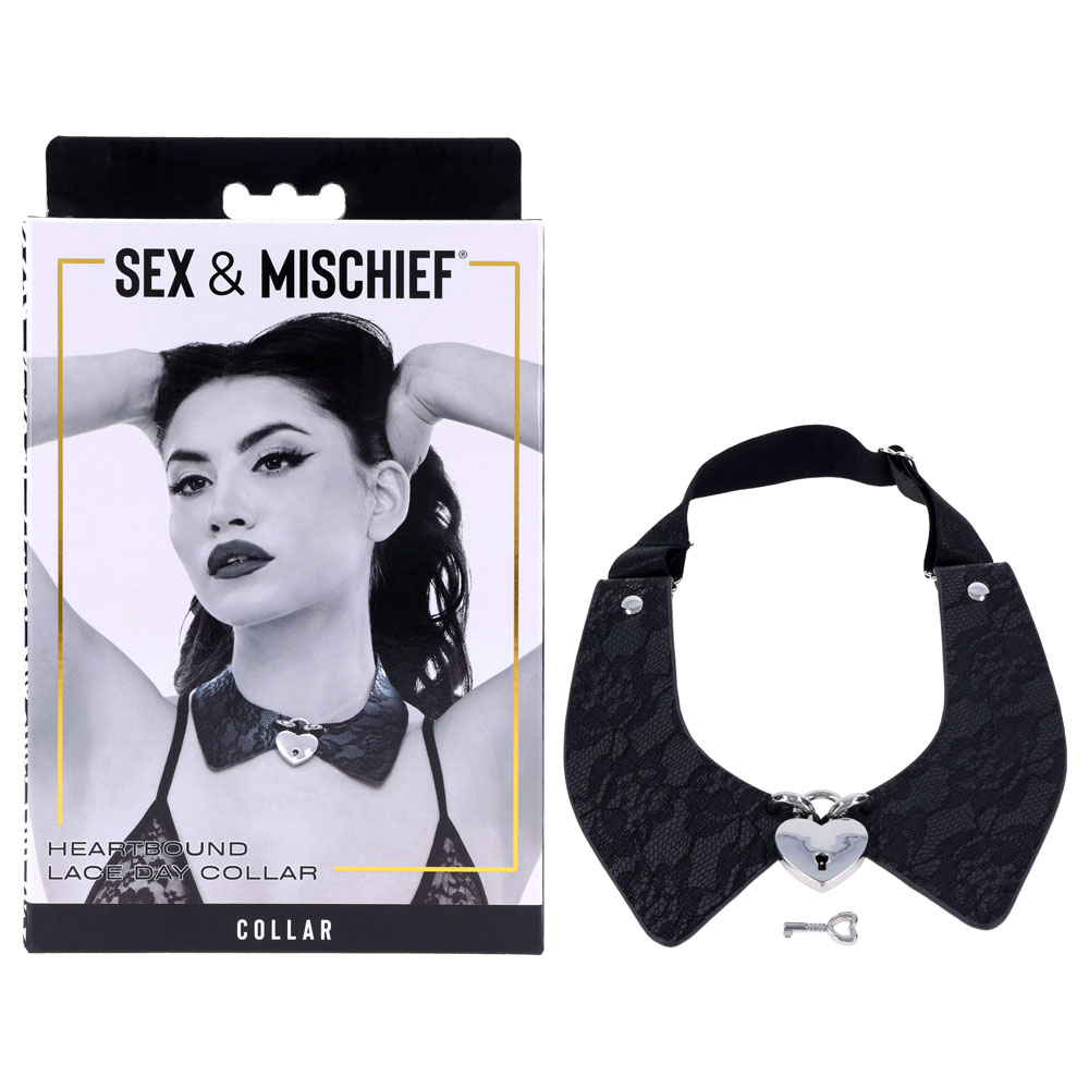 Sex & Mischief Heartbound Lace Day Collar