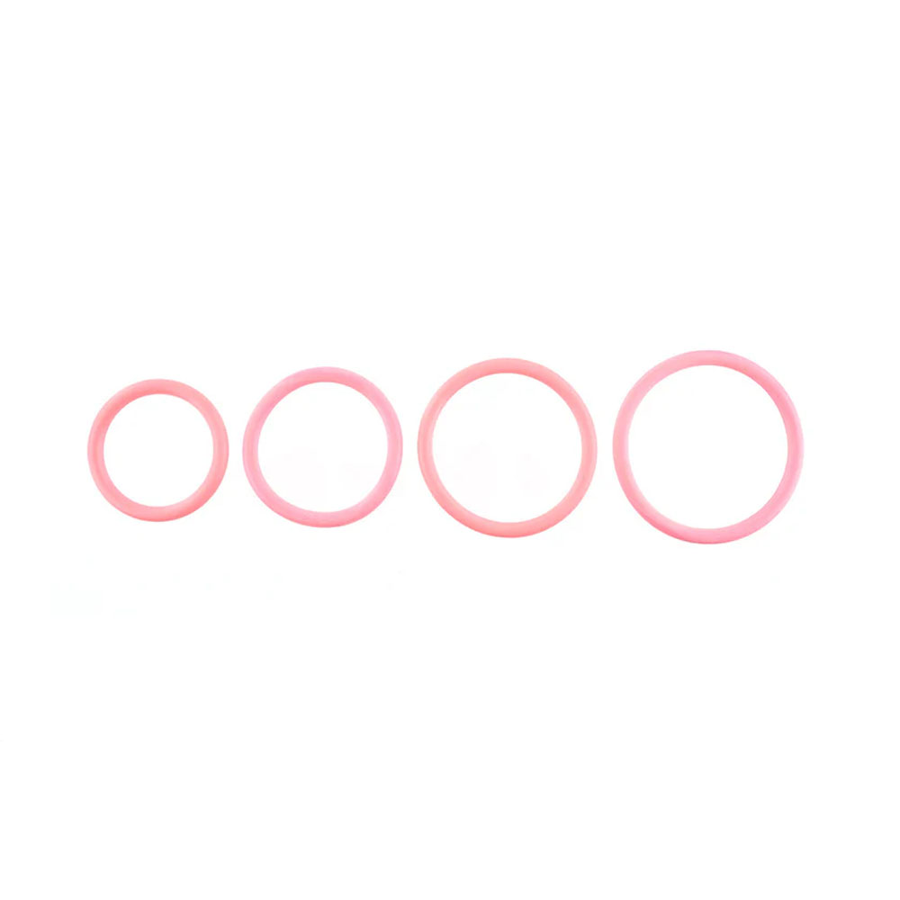 SPORTSHEETS Rubber O-Ring 4 Pack - Coral